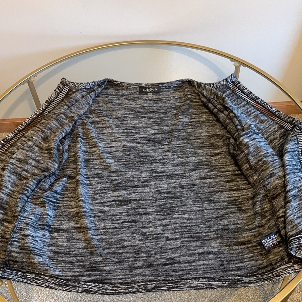 August Silk Open Front Jacket Size M - Picture 12 of 16
